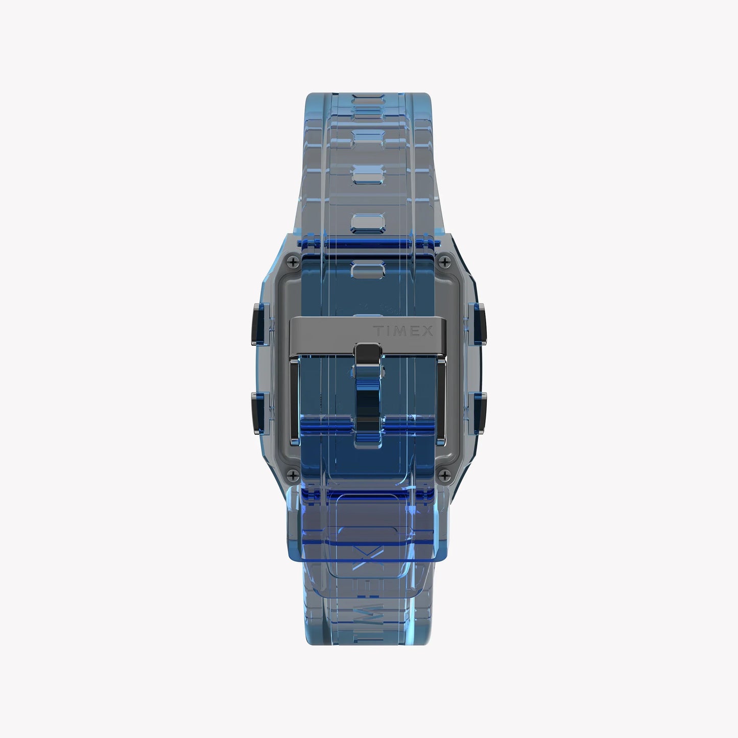 Timex Unisex Blue Resin Watch, Transparent Blue | Tw2w45100