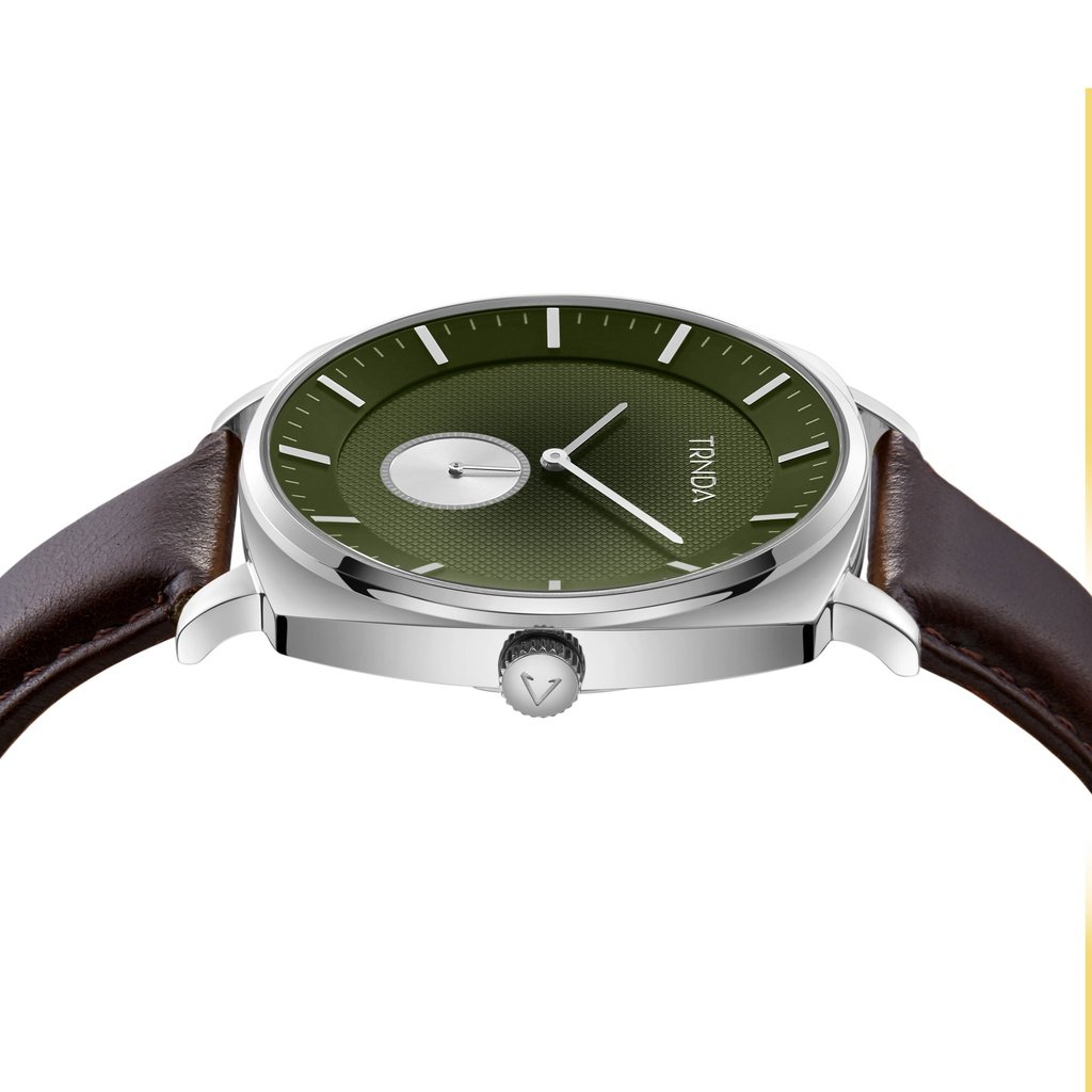 Trnda Men's Stainless Steel Watch, Seaweed Green Dial | Trnda45mm